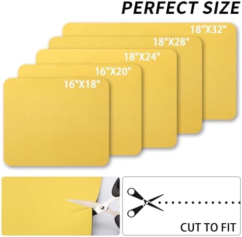 HotLive Dish Drying Mat for Kitchen Counter, Heat Resistant Drainer Mats with Non-slip Rubber Backed, Hide Stain Kitchen Super Absorbent Draining Mat, Easy to Clean Dish Rack Pad, Yellow 16"x20" - Image 6