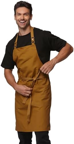 Chef Men Canvas Waterproof Apron Pocket 4251GB by Guolamy