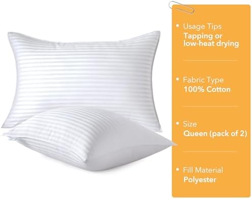Oubonun Queen Size Pillows Set of 2, 20 x 30 Inch - Image 4