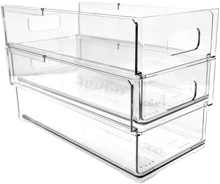 Isaac Jacobs 2-Pack Clear Expandable Storage Bins - Small - Image 4