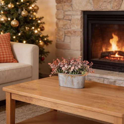 Dahey Artificial Fake Plants Indoor for Farmhouse Table Laundry Room Decor - Image 4
