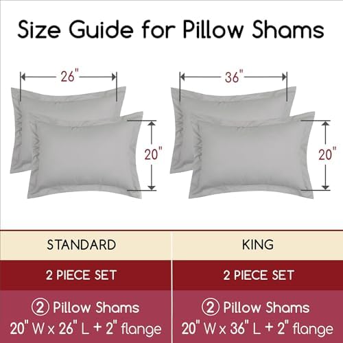 Mellanni Pillow Shams Set - 2 PC Iconic Collection - Image 7