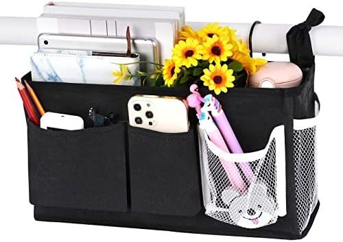 Bedside Caddy, Bedside Storage Bag Hanging Organizer for Bunk Dorm Bed Rail by Loghot