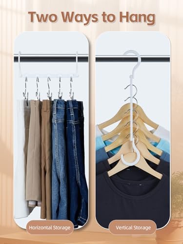 HOUSE DAY Space Saving Hangers 8 Pack, Closet Organizers and Storage - Image 4