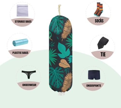 2Pcs Leaves Plastic Bag Holder 22.5x9 Inch, Plant Lover Gifts for Women - Image 3