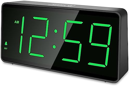 Peakeep Battery Operated Digital Alarm Clock for Bedrooms Big Numbers by PEAKEEP
