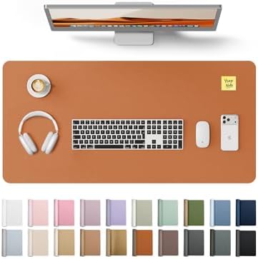 YSAGi Desk Protector&Blotter, Non-Slip Waterproof Leather Mouse Pad by YSAGi
