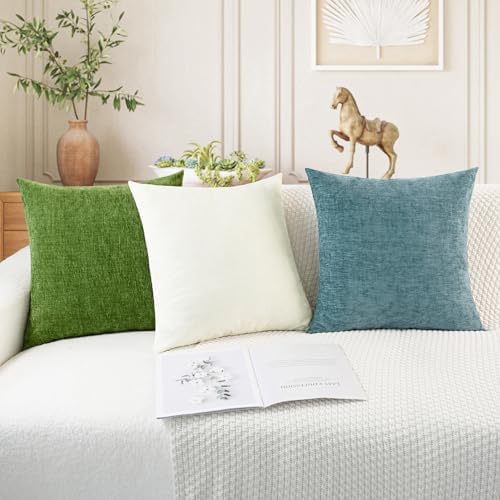 CaliTime Decorative Couch Throw Pillow Covers 20 X 20 Inches Cream - Image 5