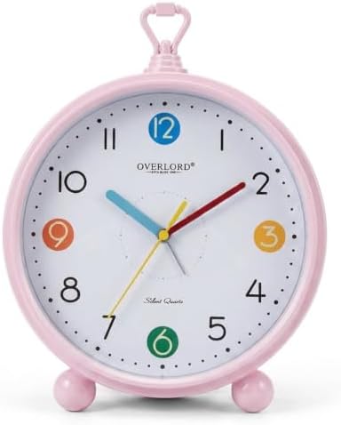 AuraSync Silent Quartz Desk Clock, Beautiful and Convenient Clock by AuraSync