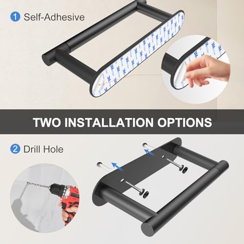 SetSail Toilet Paper Holder, Matte Black - Image 4