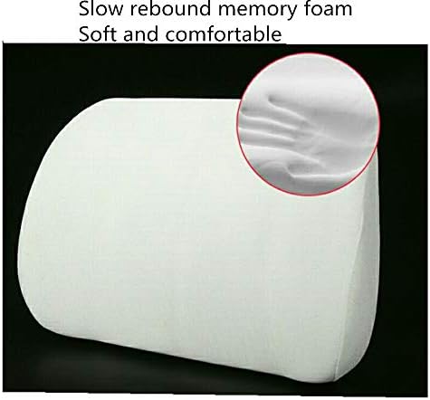 ZHONGLI Memory Foam Lumbar Support Pillow-Middle/Lower Back Support Cushion-Used for car Seats, Office Chairs, recliners, etc. (Khaki) - Image 4