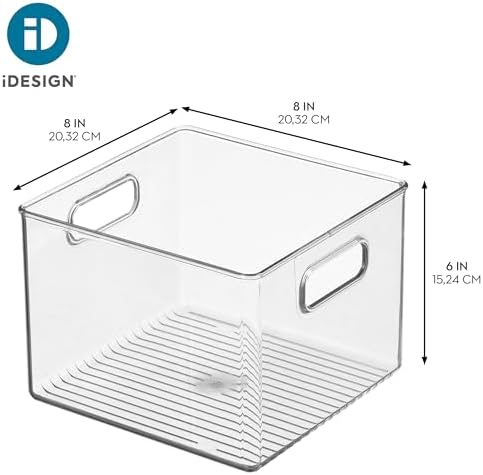 iDesign Clear Plastic Storage Bins, 4-Pack - Image 4
