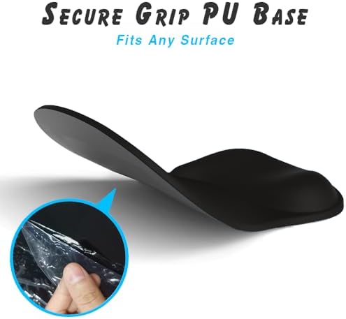 ErgoComfort Gel Wrist Rest Mouse Pad-Ergonomic Office Mousepad with Wrist Support-Non-Slip, Design Desk Accessories Mat for Home&Game Decor (03Silver Surge) - Image 5