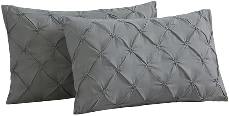 Vaulia King Pillow Shams 20 x 36 Set of 2, Grey - Image 2