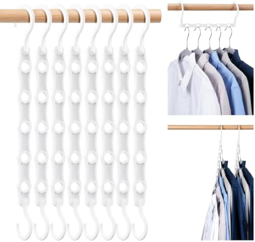 HOUSE DAY Space Saving Hangers 16 Pack, Closet Organizers and Storage by HOUSEDAY