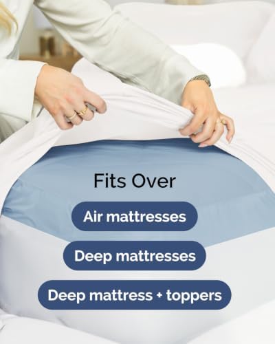 CGK Linens 2 Pack Extra Deep Twin XL Fitted Sheets - White - Image 7