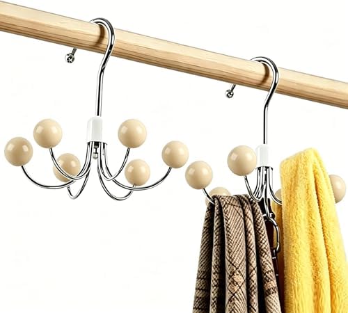 2 Pack 360° Swivel Hoodie Hangers Tank Top Hanger Bra Organzier Apricot by Unknown