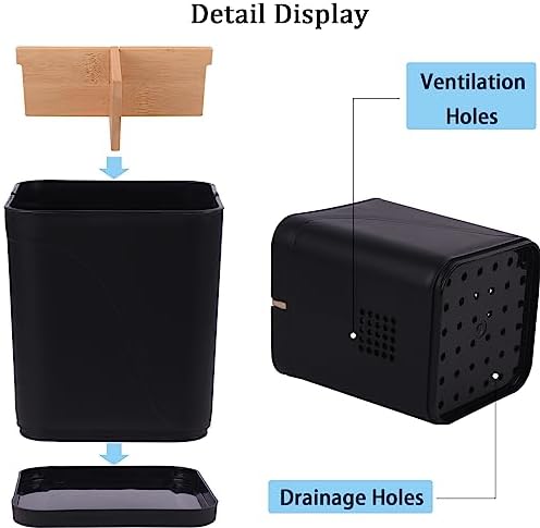 Electric Toothbrush Holder Tooth Brush and Toothpaste Organizer, Black - Image 3