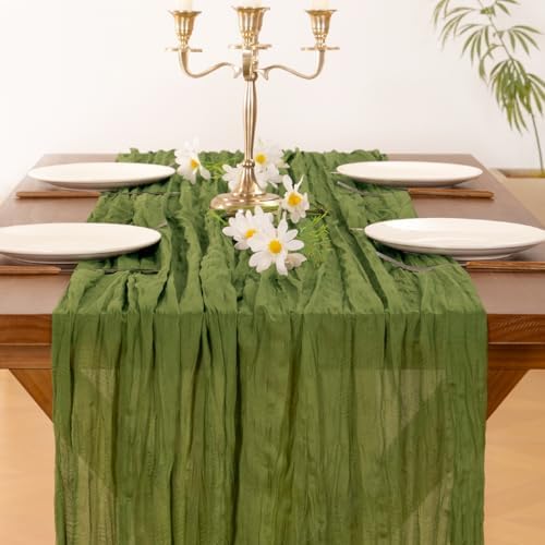 Cheesecloth Table Runner Fall Boho Wedding Birthday Party Home Decor - Image 5