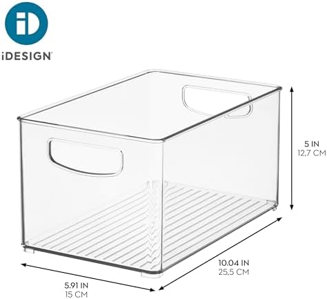 iDesign Stackable Clear Plastic Bin - Image 4