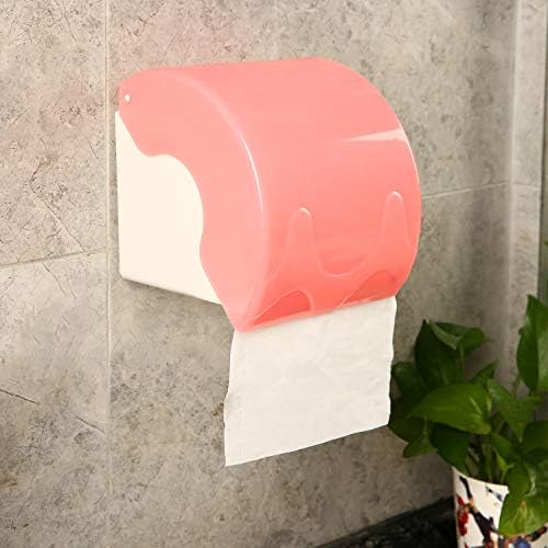 Wall Mounted Waterproof Paper Holder Bathroom Paper Roll Holder (White) - Image 4