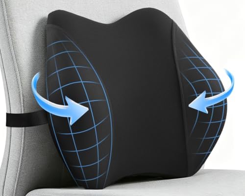 Lumbar Support Pillow for Office Chair, Lower Back Support, Pressure Relief by QUTOOL