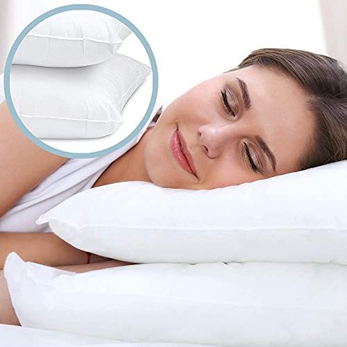 White Classic Bed Pillows for Sleeping 2 Pack, King Size Pillow Side Sleeper Set, Down Alternative Luxury Hotel Soft Pillow 20x36 Inches - Image 5