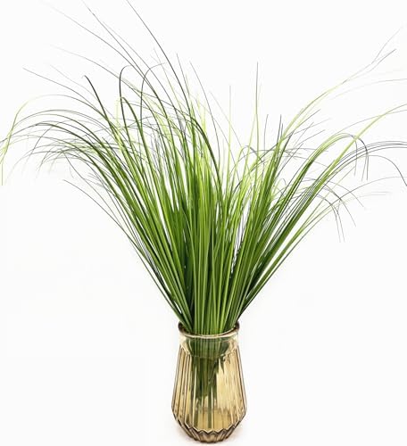 Artificial Shrubs Bushes Fake Plastic Tall Wheat Grass 16 Bundles, Faux Greenery Plants for Indoor Outdoor Décor Home Garden Verandah Kitchen Office Wedding Christmas DIY Decoration Green Leaves 16p - Image 2