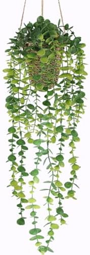Nisoger Artificial Hanging Plants with Basket for Indoor Outdoor Decor by Nisoger