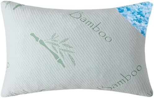 HOXXME Single Memory Foam Pillows King Size Set of 1, Cooling Rayon Pillow with Breathable Cover, Bed Pillow for Sleeping 1 Pack, Firm Adjustable for Neck Support, Hotel Quality Rest Pillow 20" x 36" by HOXXME