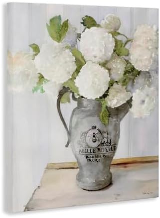Hydrangea in French Pitcher, 16 x 20 Inch Canvas Wall Art - Image 2