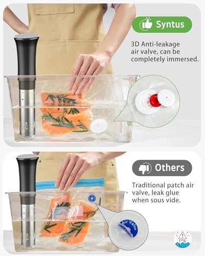 Syntus 40 Pcs Reusable Vacuum Sealer Bags for Food, S+M+L+XL - Image 3