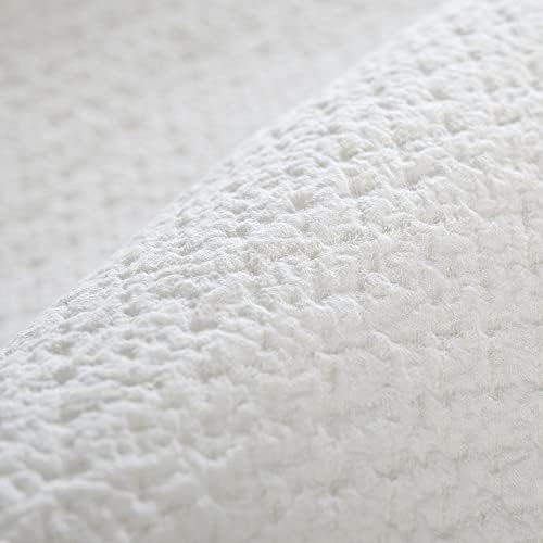 GLORY SEASON Pillow Shams Set of 2 Pure Cotton Champray Ruffled Edge,Thick and Solid Washed Dobby Heavy Fabric King 20x36 Inches - Image 5
