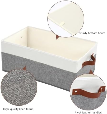 6 Pack Closet Storage Bins, Storage Baskets for Shelves - Image 4