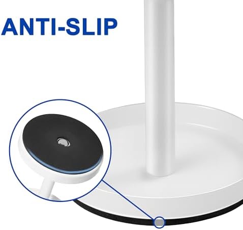 White Stainless Toothbrush Holder Stand: Rustproof Bathroom Countertop Organizer, 4 Ventilated Slots Hold Manual Toothbrushes, Razor - Image 6