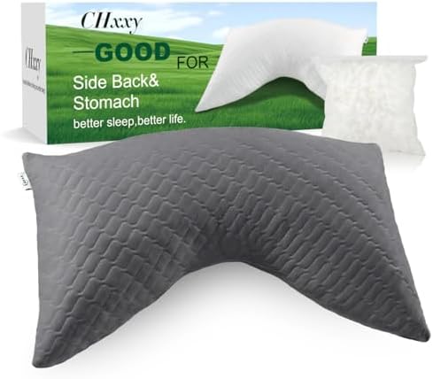 CHxxy Medium Firm Side Sleeper Pillow, Neck & Shoulder Relief Ergonomic by CHxxy