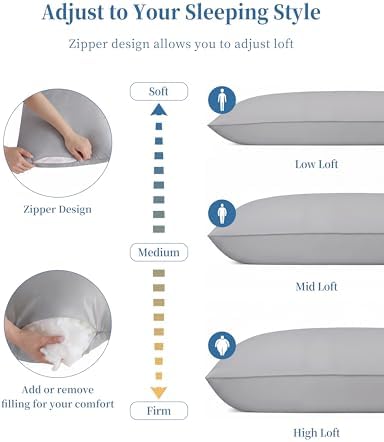 YZ HOME Full Body Pillow Insert -Large Long Bed Pillow for Side Sleeper - Image 5