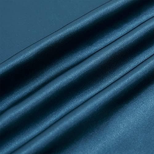 Ersmak Satin Body Pillow Cover, 20x54 Inches Navy Blue Ultra Soft Satin Body Pillow Case for Hair and Skin, Silky Slip Cooling Long Side Pillowcase with Envelope Closure - Image 6