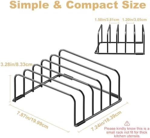 Fikoksol Cutting Board Organizer Storage, Baking Sheet Rack under Cabinet - Image 3