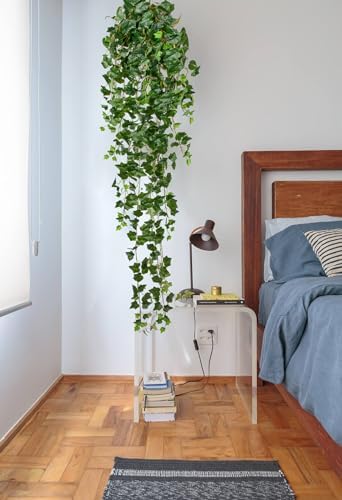 Hollyone Artificial Hanging Plants 6FT Fake Ivy Vine Faux Ivy Leaves Hanging Plant Greenery for Wall House Room Patio Indoor Outdoor Home Shelf Office Wedding Decor - Image 4