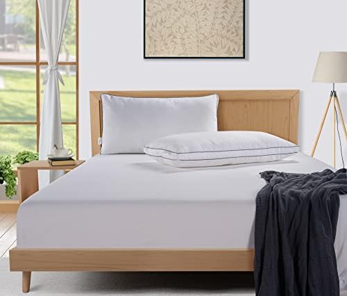 LANE LINEN Standard Size Bed Pillows for Sleeping, Set of 4, 20x26 - White - Image 4