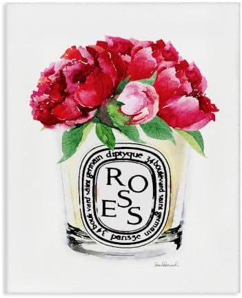 Fashion Designer Rose Floral Still Life, 24 x 30 Inch Canvas Wall Art by StupellIndustries