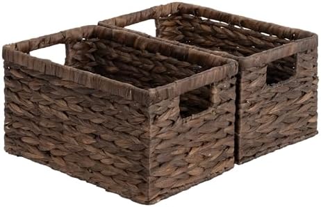 StorageWorks Storage Baskets for Organizing,Hyacinth Storage Baskets,2-Pack by StorageWorks