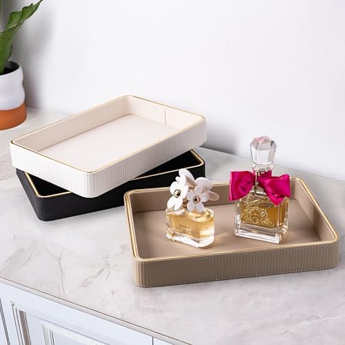 Perfume Tray Valet Tray Night Stand Bedside Organizer| Perfume Organizer Catchall| Perfume Trays for Dresser Vanity Tray for Dresser Countertop| Perfume Holder| Nightstand Organizer Women - Image 6