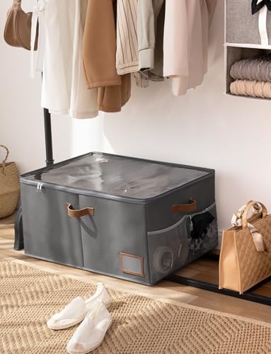 StorageWorks Large Shoe Storage Organizer for Closet, Up to 20 Pairs, Gray - Image 5