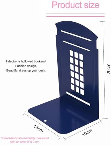 MerryNine Book Ends for Shelves, Metal Bookends for Shelves, 3 Pairs - Image 2