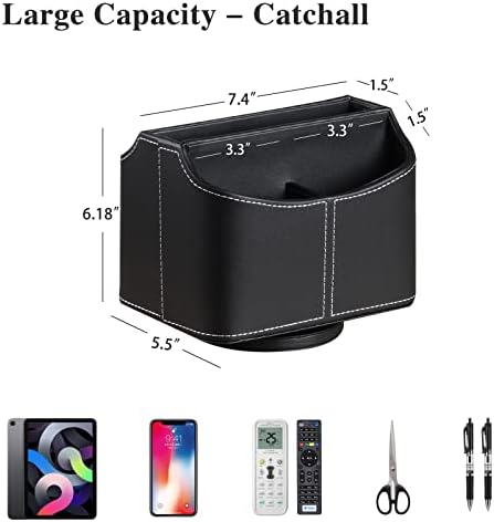 360° Rotatable Remote Control Holder,TV Remote Caddy for Nightstand Table - Image 4