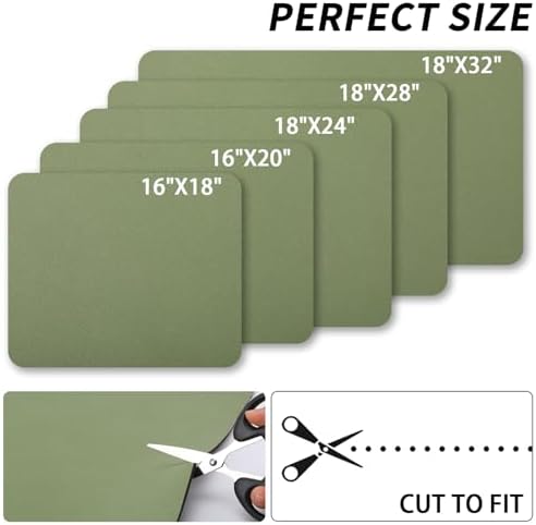 HotLive Dish Drying Mat for Kitchen Counter, Heat Resistant Drainer Mats with Non-slip Rubber Backed, Hide Stain Kitchen Super Absorbent Draining Mat, Easy to Clean Dish Rack Pad, Green 16"x20" - Image 6