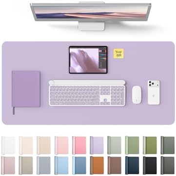 YSAGi Desk Protector&Blotter, Non-Slip Waterproof Leather Mouse Pad by YSAGi