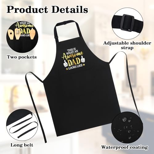 Funny Cooking Aprons for Men, Aprons for Adults with Two Pockets, Adjustable Chef Apron, Funny Gift for Men Women - Image 3